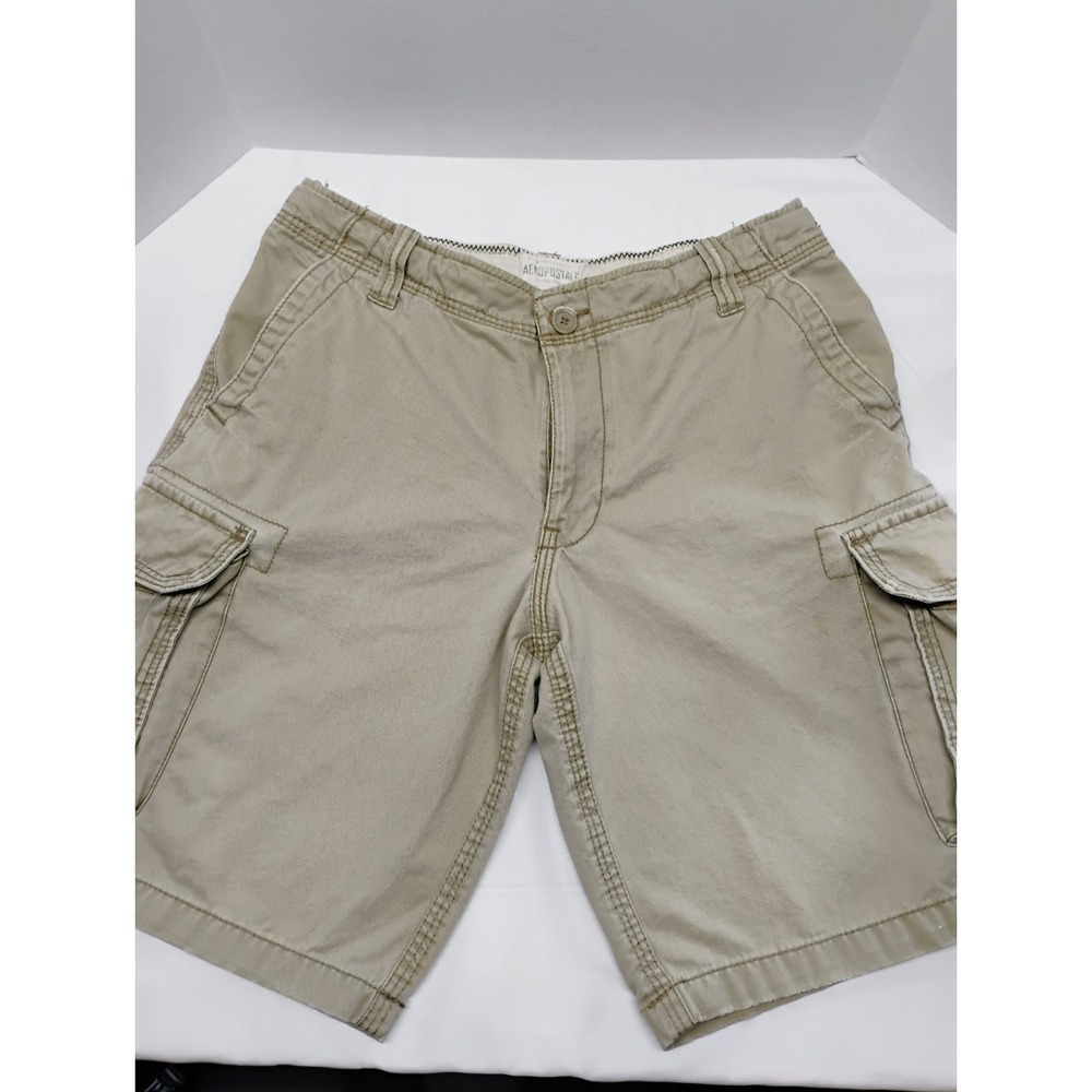 Aeropostale A87 Authentic Cargo Shorts Drawstring Baggy Relaxed Mens 34 Y2K